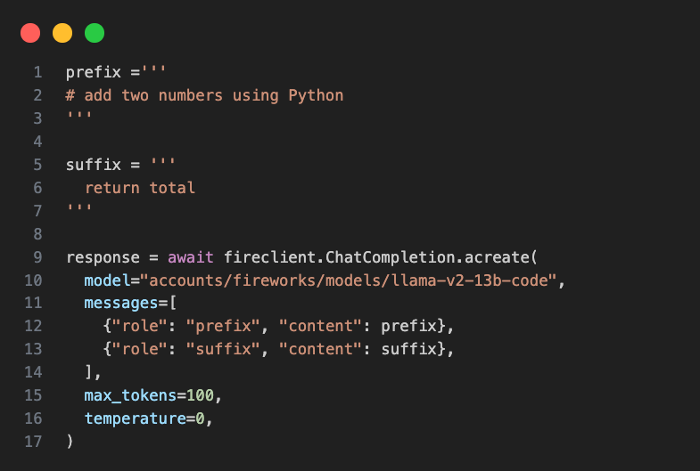 Simplifying Code Infilling with Code Llama and Fireworks.ai